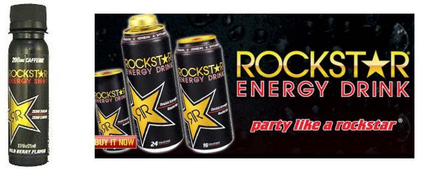 rockstar energy logo. The energy drinks have been