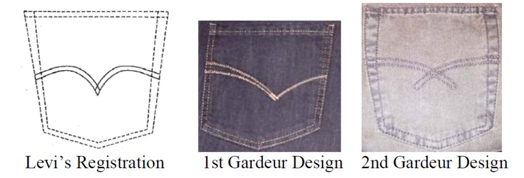 Levi Strauss Sues Gardeur Over Pocket Stitching Designs On Jeans — Los  Angeles Intellectual Property Trademark Attorney Blog — May 24, 2010